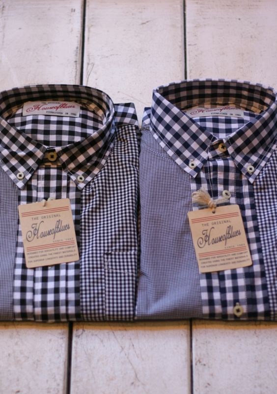 画像: 【House of Blues】gingham check patchwork shirt 商品アップ完了です。