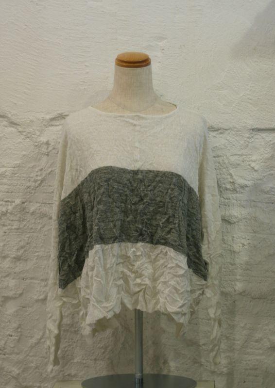 画像: 【ichi】border linen knit wide pullover 商品アップ完了です。