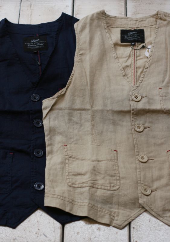 画像: 【beno】cotton×linen vest 商品アップ完了です。