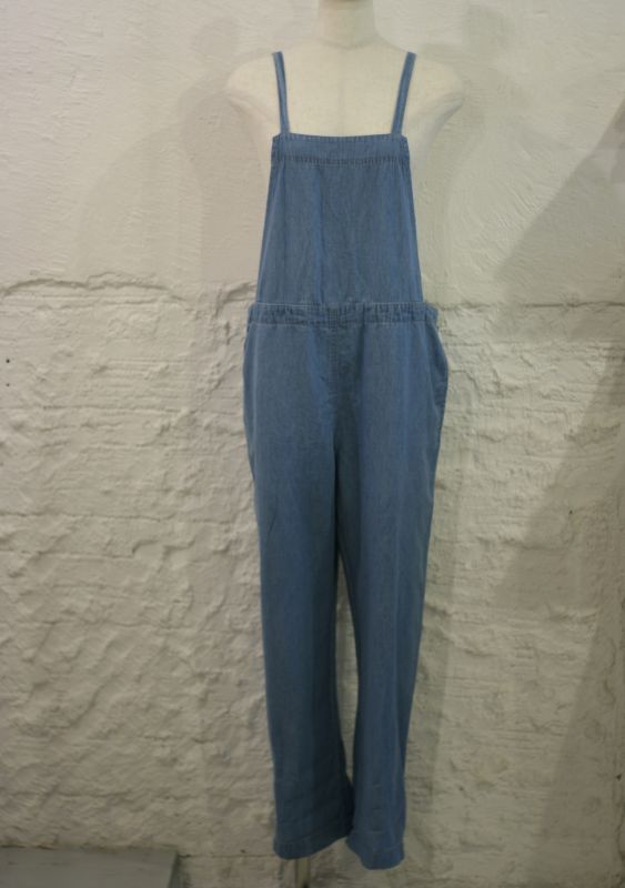 画像: 【ichi】cotton×linen chambray salopette 商品アップ完了です。