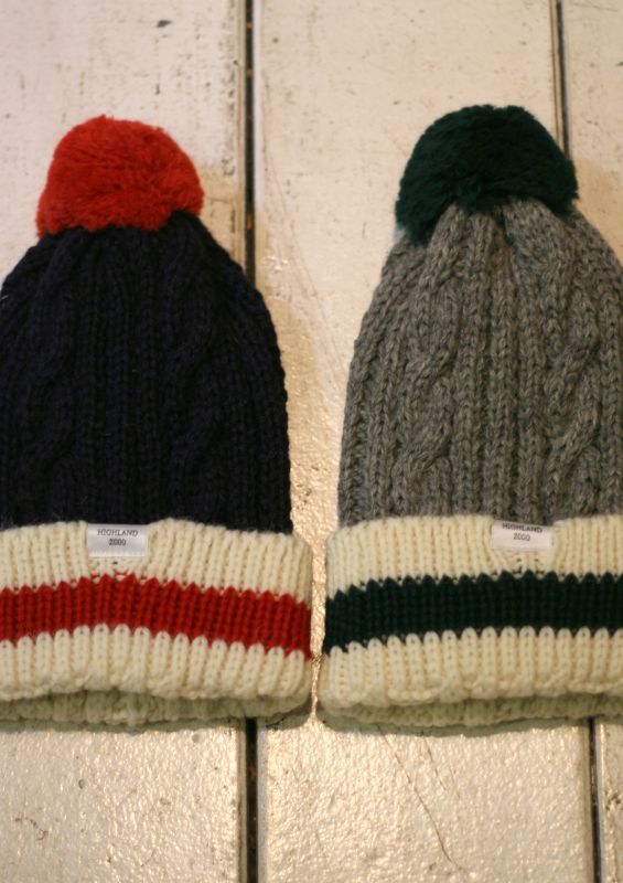 画像: 【HIGHLAND2000】british-wool hat+pp cable watch  商品アップ完了です。