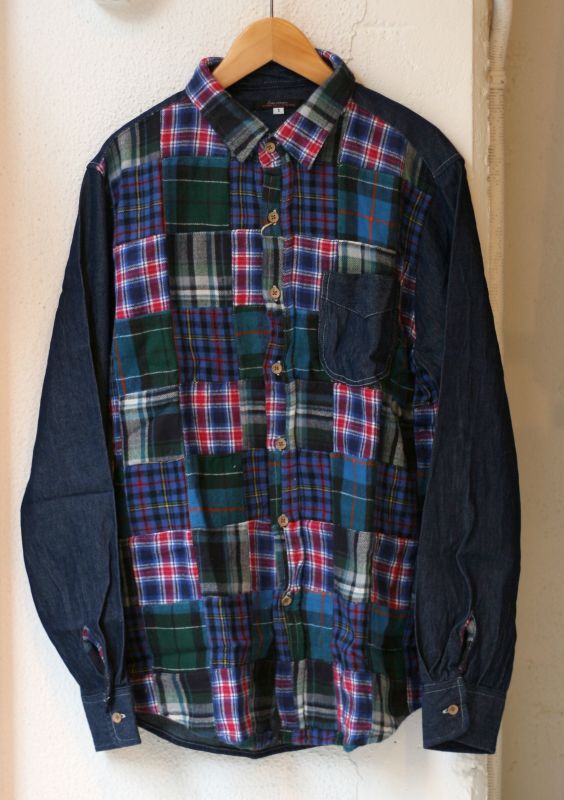 画像: 【Lens concave】flannel check denim shirt 商品アップ完了です。