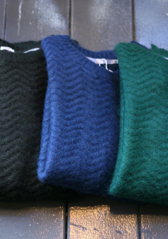 画像: 【HOB】mohair weave crew-neck knit 商品アップ完了です。