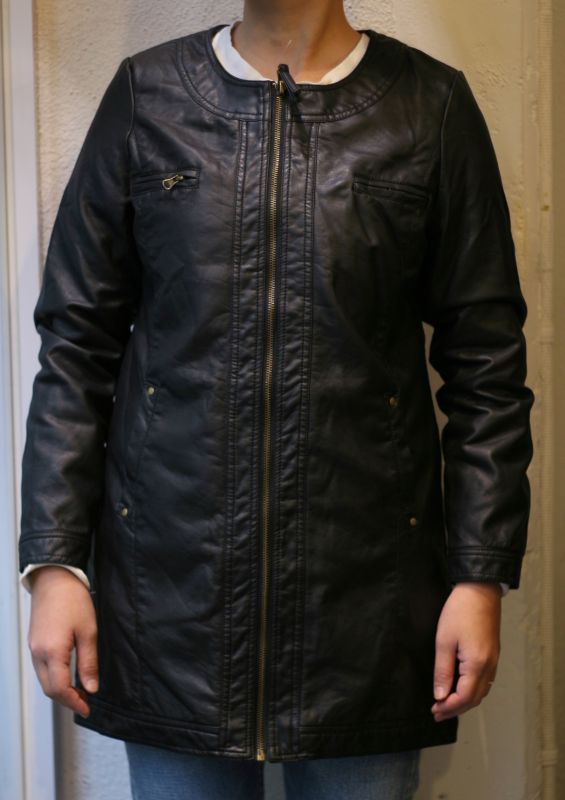 画像: 【en deux passy】fake leather half coat 商品アップ完了です。