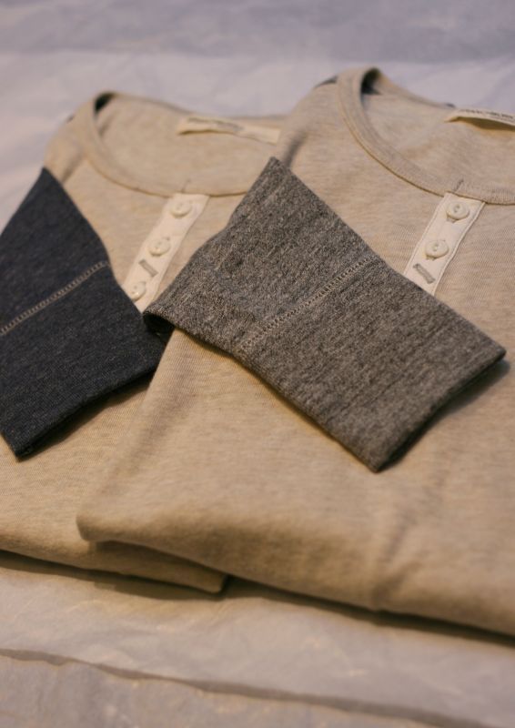 画像: 【Branchworks】raglan henley-neck L/S tee 商品アップ完了です。