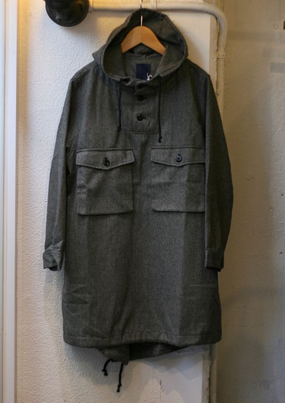 画像: 【ichi】wool twill pull-over parka JKT 商品アップ完了です。