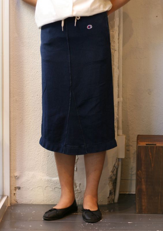 画像: 【champion women's】reverse-weave indigo cotton 10oz sweat skirt 商品アップ完了です。