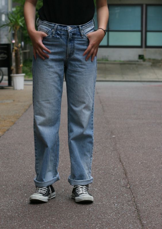 画像: 【ichi】wide straight denim pants 商品アップ完了です。