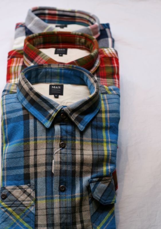 画像: 【M&S】Heavy Flannel Check Shirt 商品アップ完了です。
