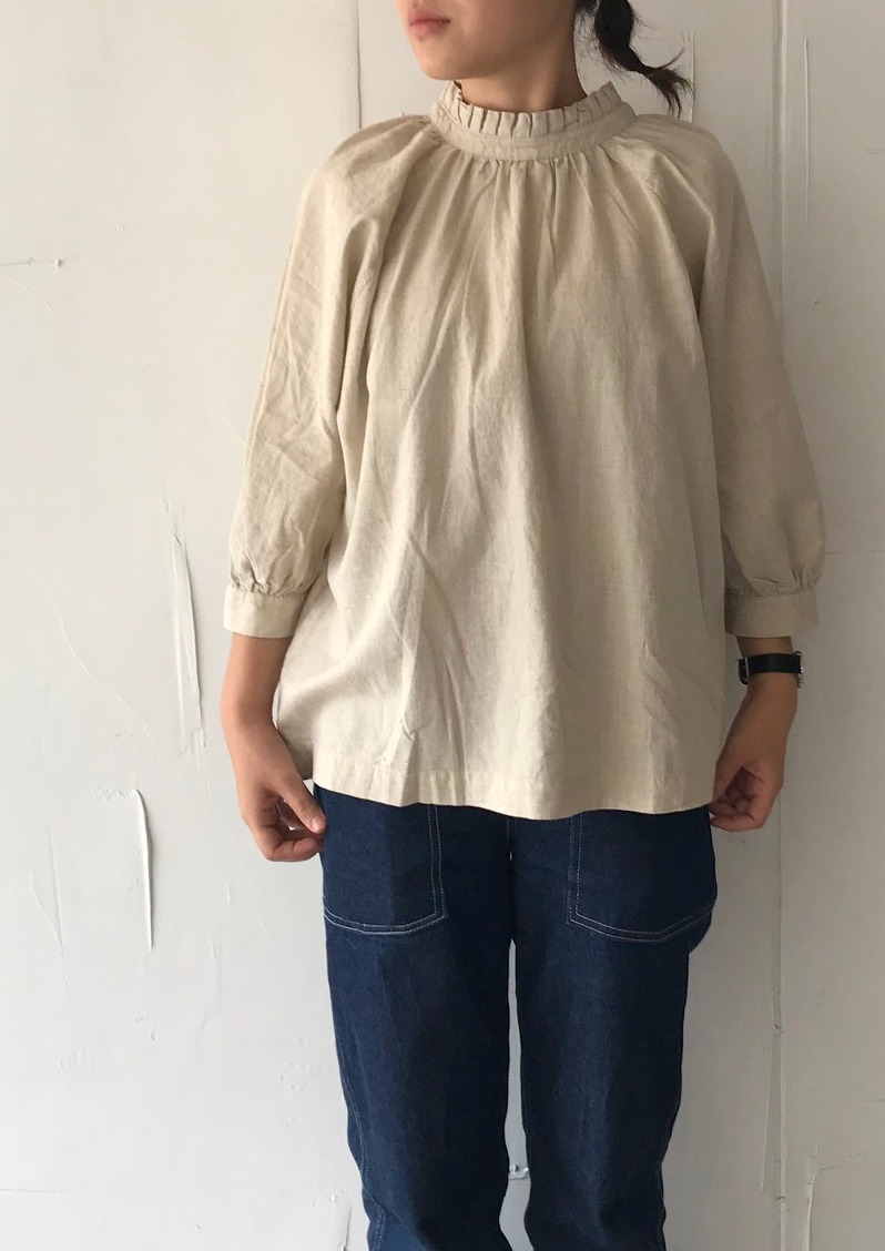 画像: 【ichi】cotton×linen pull-over blouse 商品アップ完了です。