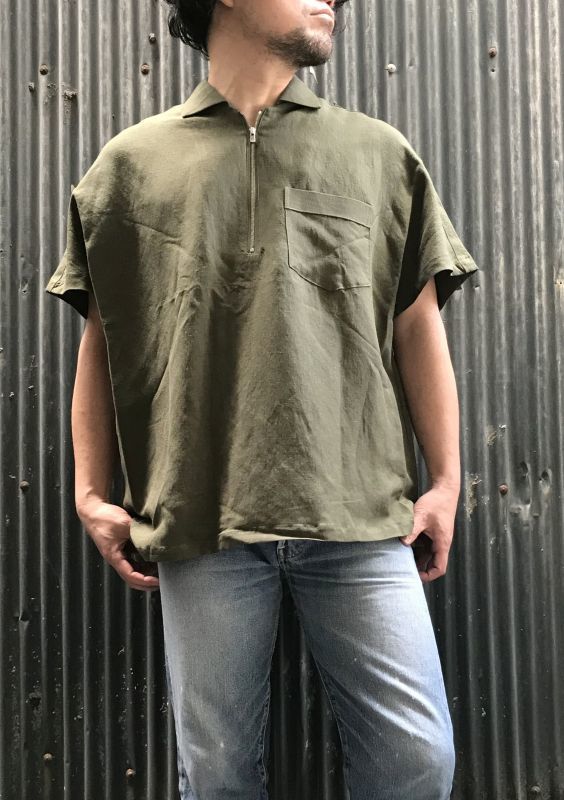 画像: 【FEW FABRICS】linen×rayon half-zip pullover 商品アップ完了です。