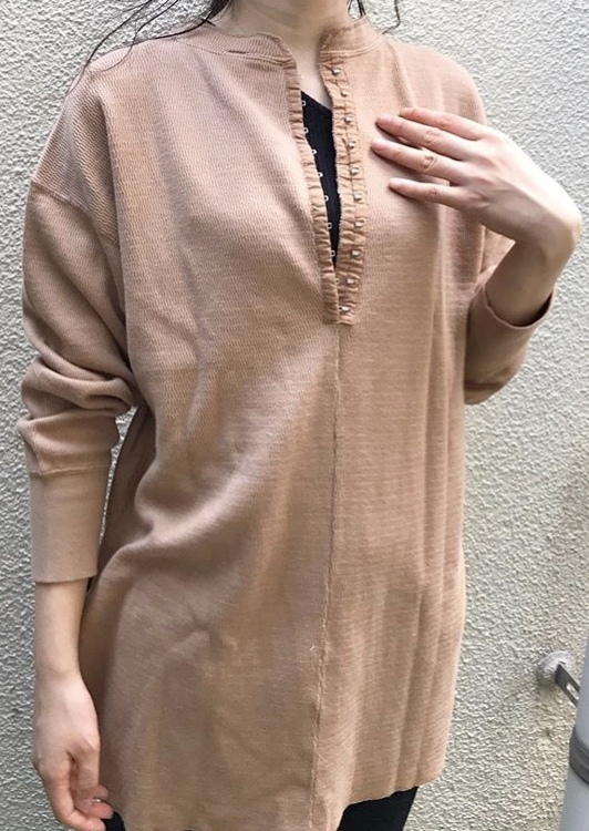 画像: 【Quand】2way henley-neck thermal tunic 商品アップ完了です。