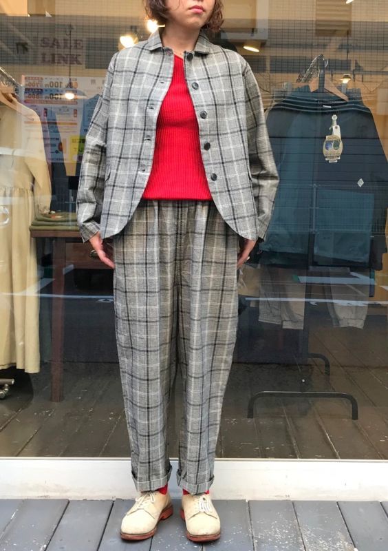 画像: 【bliss bunch】cotton×line check pants & jacket 商品アップ完了です。