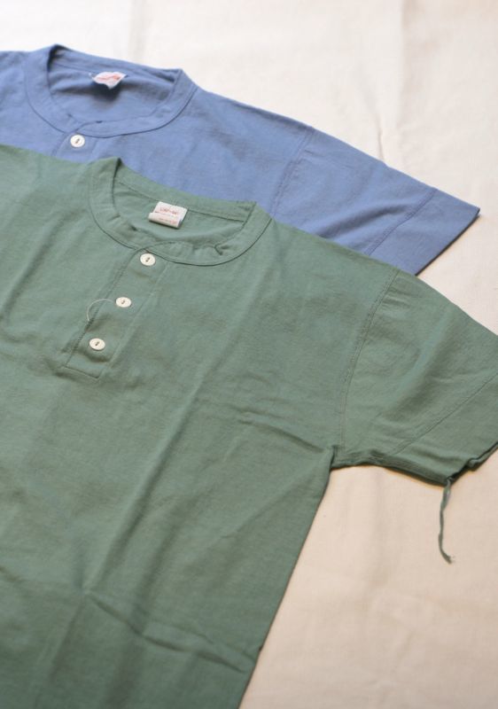 画像: 【Healthknit】US-cotton Henley-neck S/S Tee New Color 商品アップ完了です。