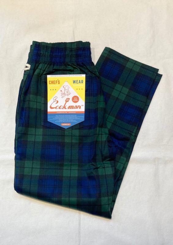 画像: 【Cook man】 Chef Pants Black Watch Check 商品アップ完了です。