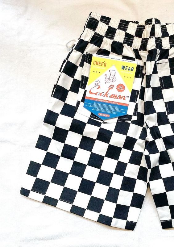 画像: 【cook man】 chef short pants checker 商品アップ完了です。