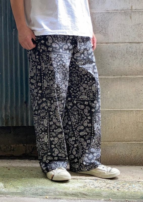 画像: 【Cook man】 Wide Chef Pants Paisley 商品アップ完了です。