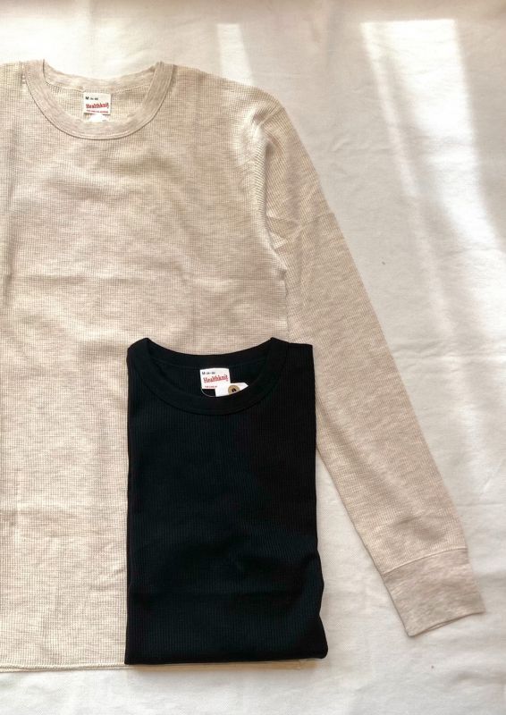 画像: 【Healthknit】 Crew-neck Thermal Long-sleeve Tee 商品アップ完了です。