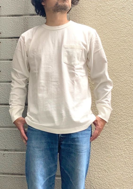 画像: 【Healthknit】 Crew-neck Pocket Long-sleeve Tee/ made in USA 商品アップ完了です。