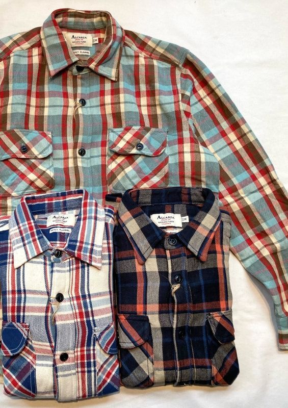 画像: 【ALCARZA】 Heavy Flannel Check Work Shirt 商品アップ完了です。