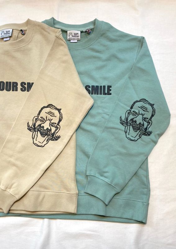 画像: 【gym master】 LIFE YOUR SMILE Crew-neck Sweat Shirt 商品アップ完了です。