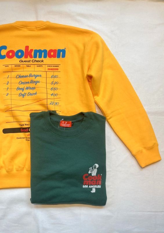 画像: 【cook man】 crew-neck sweat shirt 商品アップ完了です。