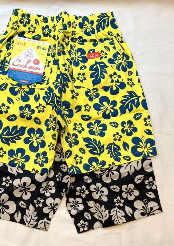 画像: 【cook man】 chef short pants hibiscus 商品アップ完了です。