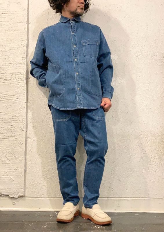 画像: 【gym master】 10oz stretch denim shirt jacket 商品アップ完了です。