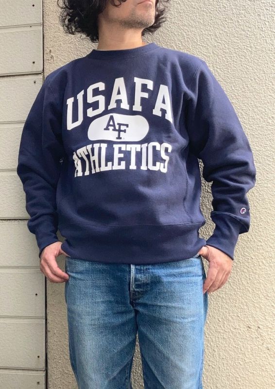 画像: 【champion 11.5oz reverse weave crew-neck sweat shirt/ USAFA 商品アップ完了です。