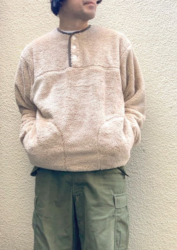 画像: 【Healthknit】 Sherpa Fleece Henley-neck Long-sleeve 商品アップ完了です。