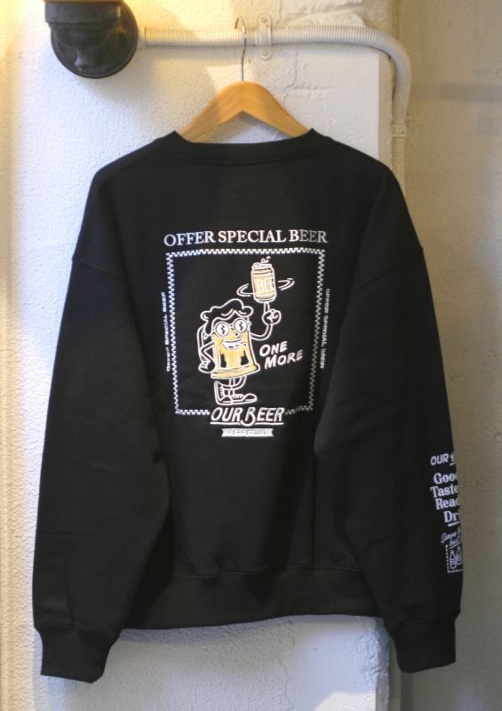 画像: 【power to the people】 OUR BEER Crew-neck Sweat Shirt 商品アップ完了です。