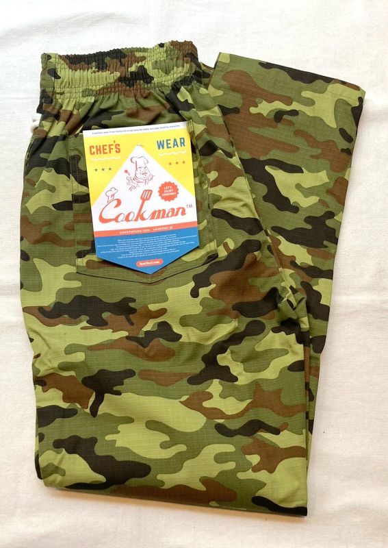 画像: 【Cookman】 Ripstop Camo Chef Pants 商品アップ完了です。