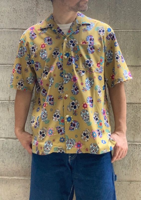 画像: 【ciao】 Mexican Skull Open Collar S/S Shirt 商品アップ完了です。