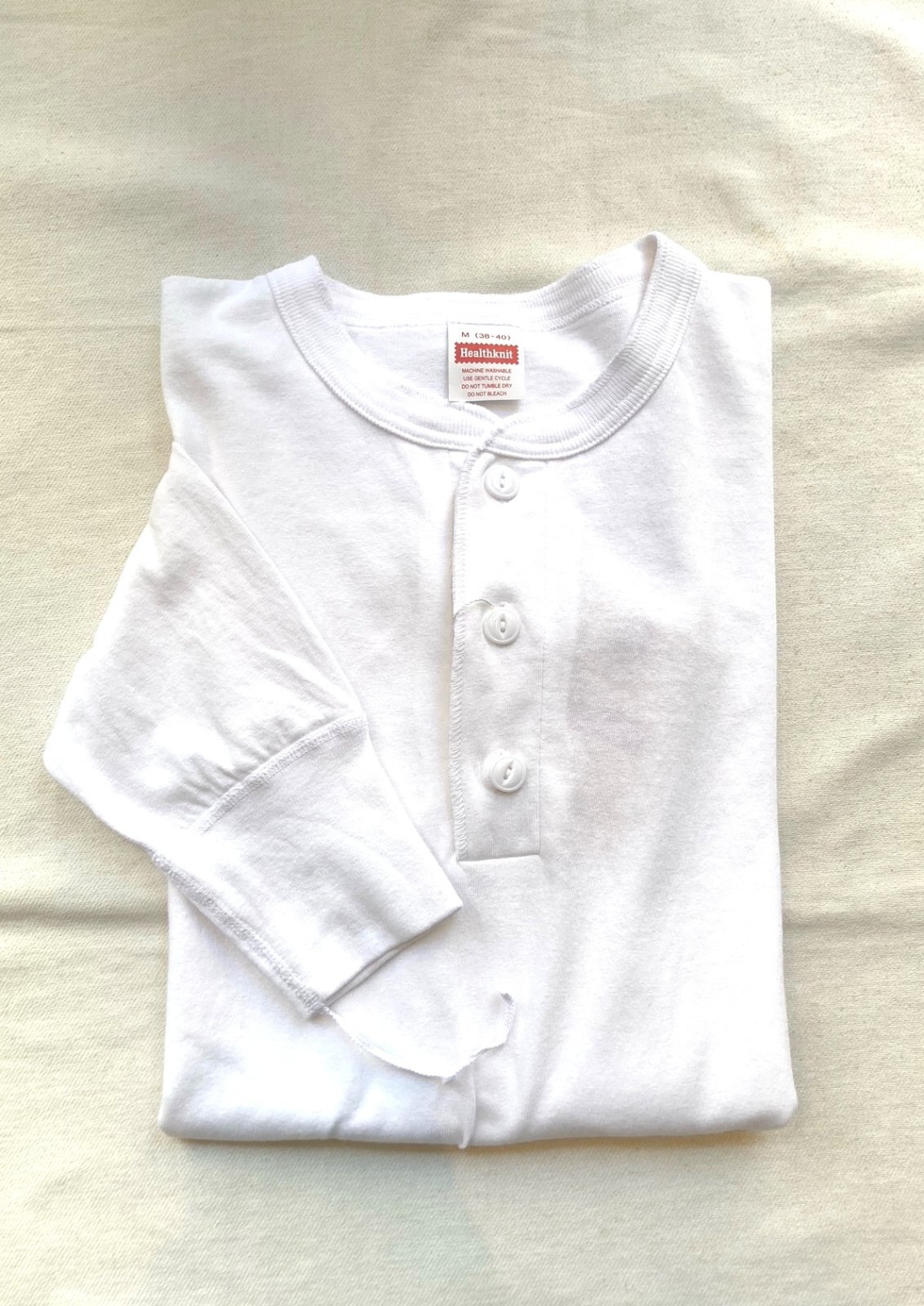 画像: 【Healthknit】 US-cotton Henley-neck L/S Tee 商品アップ完了です。