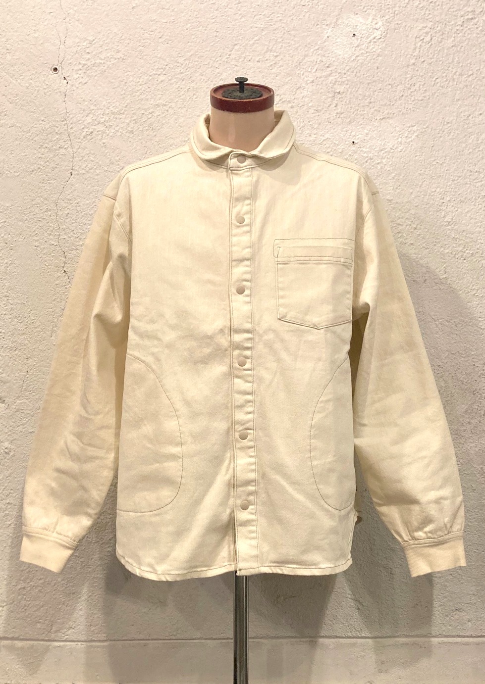 画像: 【gym master】 stretch twill denim shirt jacket (natural) 商品アップ完了です。