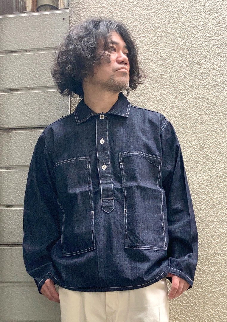 画像: 【HOUSTON】 U.S.ARMY Denim Pullover Shirt 商品アップ完了です。