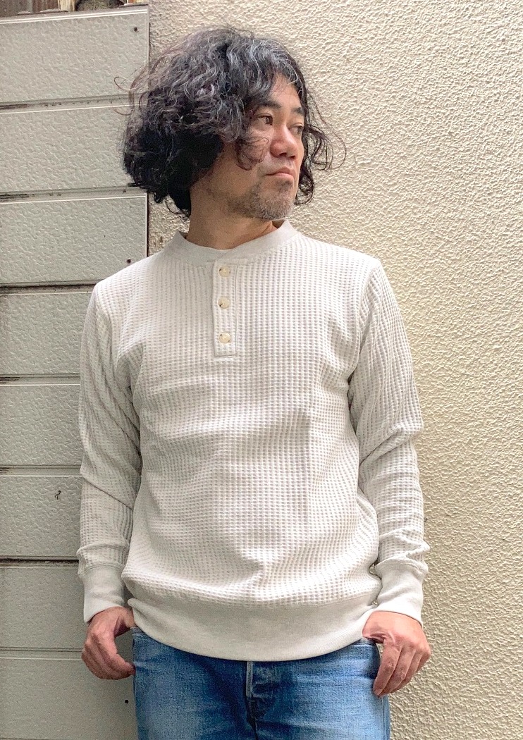 画像: 【JEMORGAN】 Big Waffle Henley-neck 商品アップ完了です。