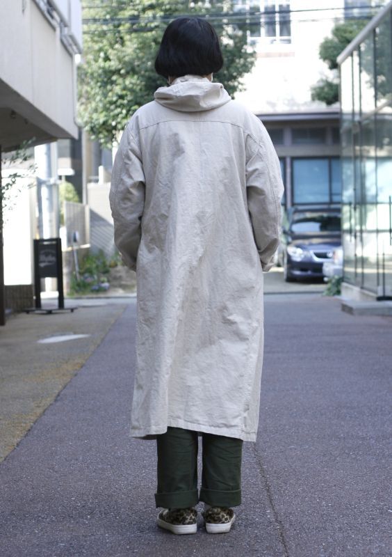 画像: 【a,M military coat】ア、エム  異素材切替 ミリタリーコート(natural)