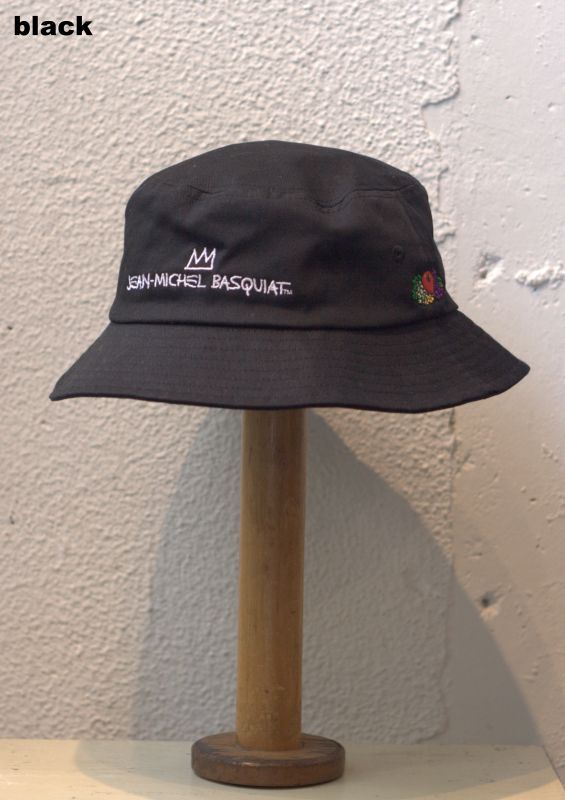 画像: 【FRUIT OF THE LOOM × JEAN-MICHEL BASQUIAT Bucket Hat】フルーツ オブ ザ ルーム × ジャン=ミシェル・バスキア バケットハット(2カラー展開)