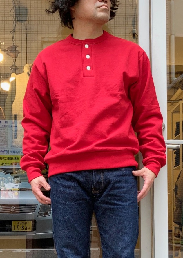 画像: 【Healthknit Classic Sweat Henley-neck】ヘルスニット クラシック スウエット ヘンリーネック (6カラー展開)