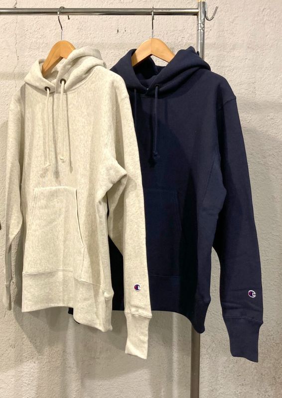 画像1: 【champion 11.5oz reverse weave pullover parka sweat shirt】チャンピオン 11.5オンス リバースウィーブ プルオーバー パーカー スウエットシャツ(2カラー展開)