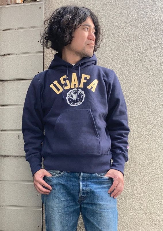 画像: 【champion 11.5oz reverse weave pullover parka sweat shirt/ USAFA】チャンピオン 11.5オンス リバースウィーブ プルオーバー パーカー スウエットシャツ(2カラー展開)