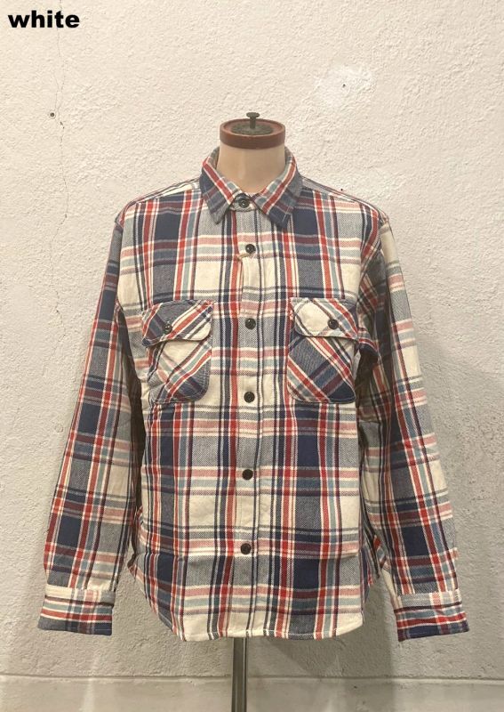 画像: 【ALCARZA Heavy Flannel Check Work Shirt】アルカルザ ヘビーフランネル チェック ワークシャツ(3カラー展開)