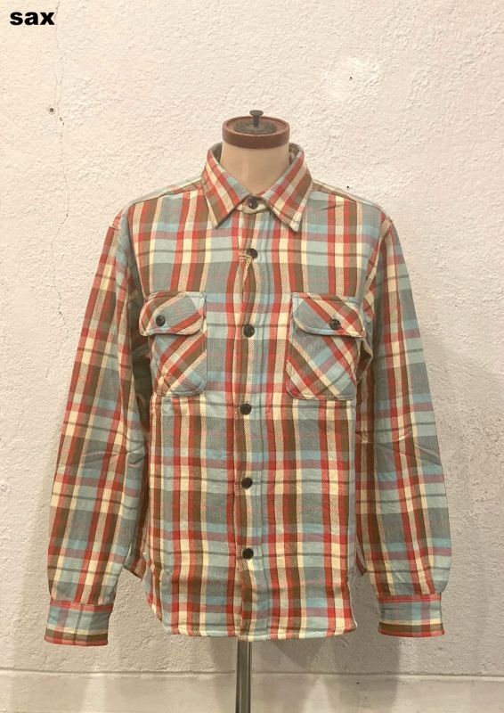 画像: 【ALCARZA Heavy Flannel Check Work Shirt】アルカルザ ヘビーフランネル チェック ワークシャツ(3カラー展開)
