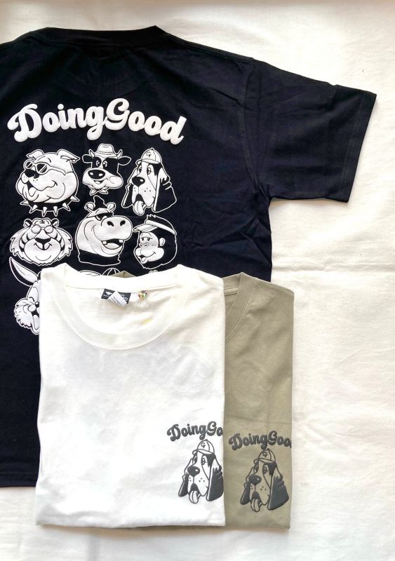 画像1: 【gym master 6.2oz S/S tee/ Doing Good】ジムマスター 6.2オンス 起毛天竺 半袖Tee(3カラー展開)