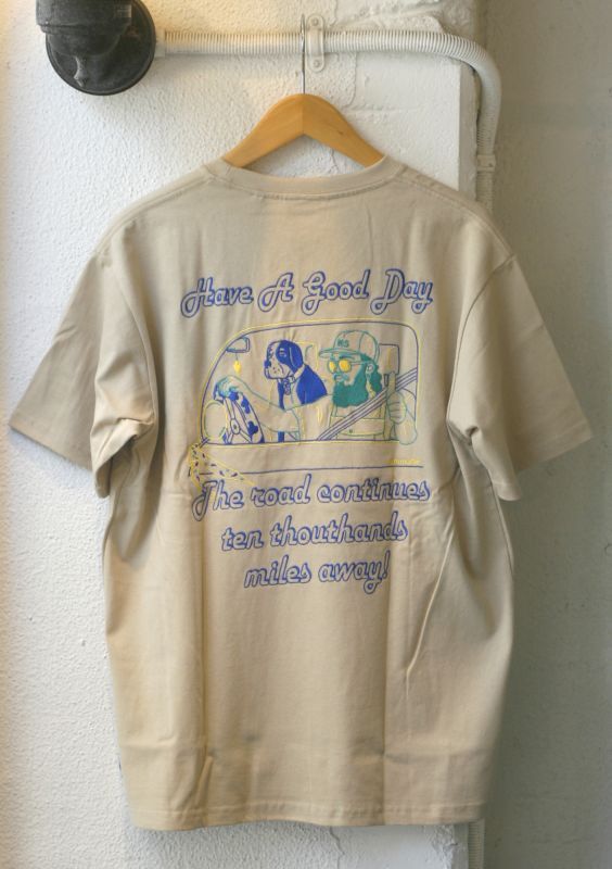 画像: 【gym master 7.4oz GOOD DAY S/S Tee】ジムマスター 7.4オンス ハブ ア グッドディ 刺繍 半袖Tee(2カラー展開)