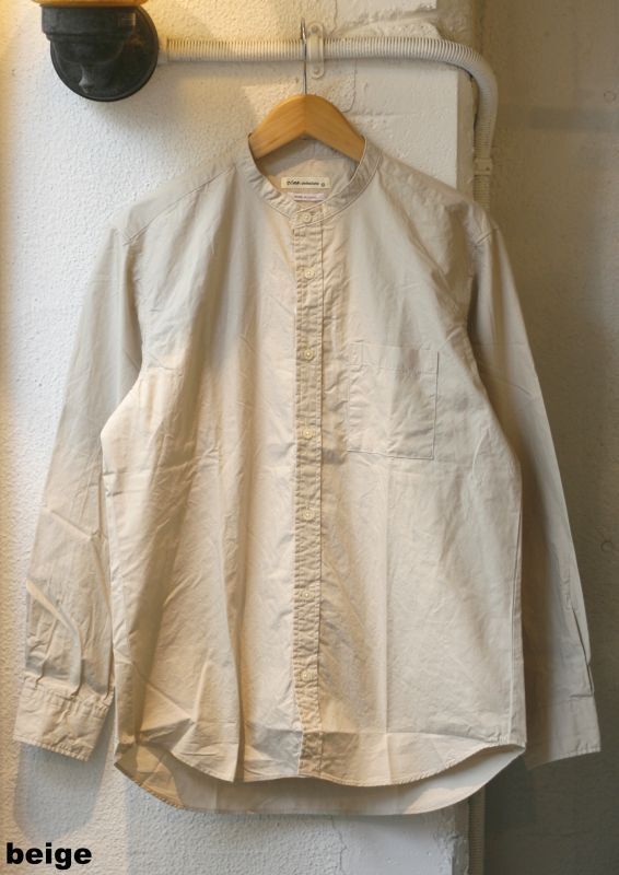 画像: 【ciao Typewriter Band-collar Long-sleeve Shirt/ made in Japan】チャオ タイプライター バンドカラー 長袖シャツ/ 日本製(3カラー展開)