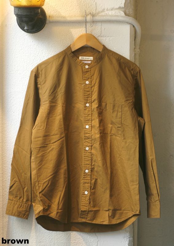 画像: 【ciao Typewriter Band-collar Long-sleeve Shirt/ made in Japan】チャオ タイプライター バンドカラー 長袖シャツ/ 日本製(3カラー展開)