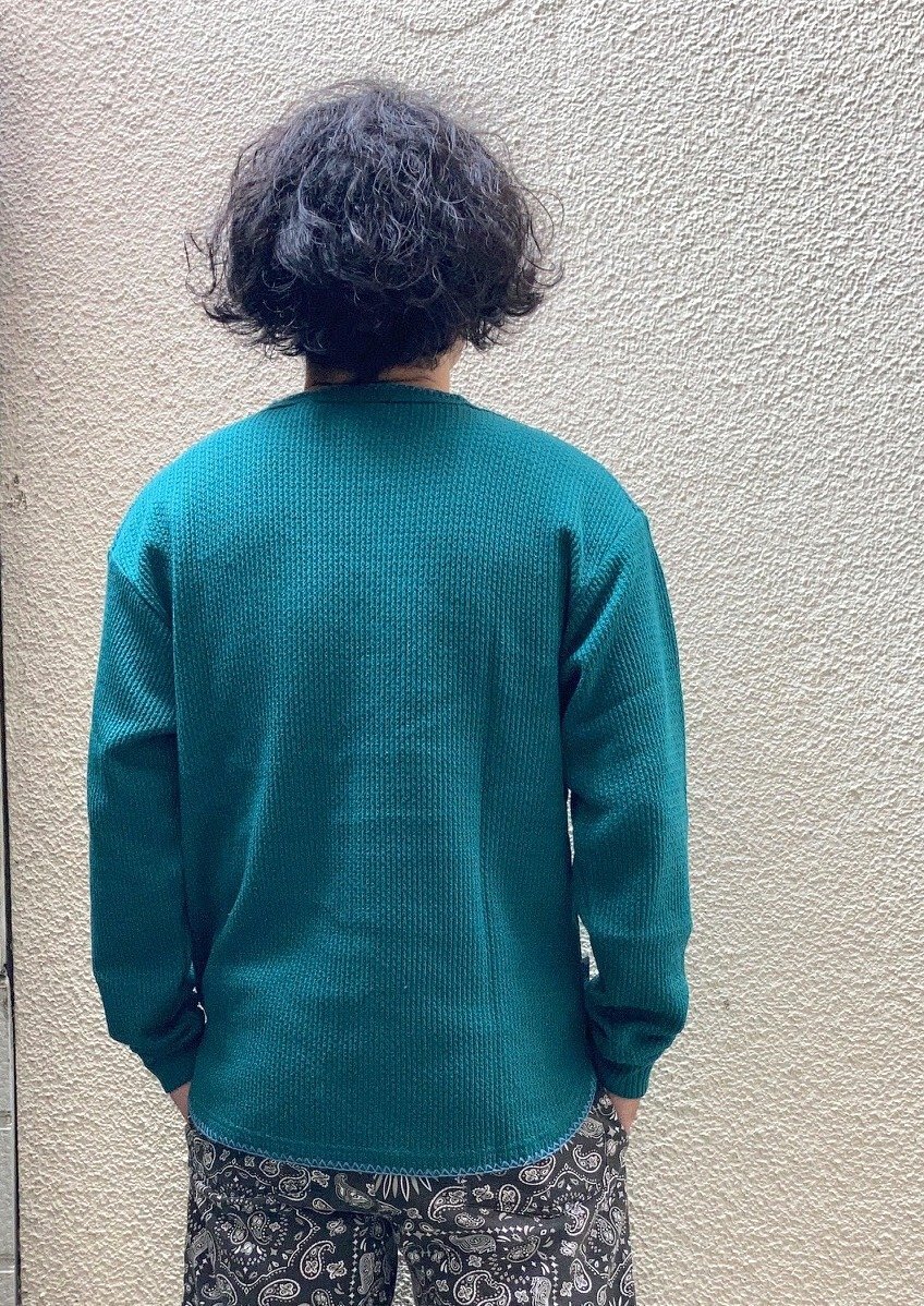 画像: 【gym master Long-sleeve Tee】ジムマスター ローゲージ鹿の子 ブランケットステッチ ロンTee(3カラー展開)