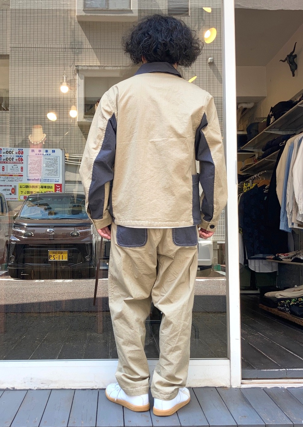 画像: 【gym master Stretch Herring Monster Pocket Coverall】ジムマスター ストレッチ ヘリンボーン モンスターポケット カバーオール(2カラー展開)